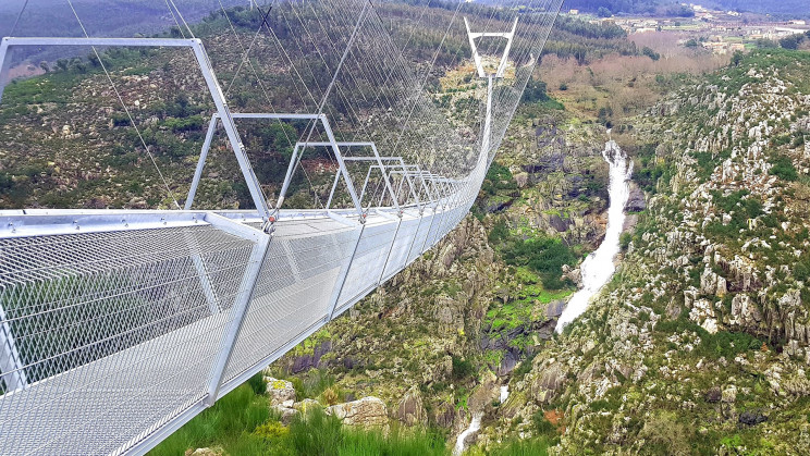 Europe's longest suspension bridge is in Portugal